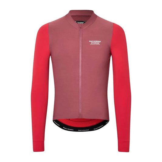 PAS NORMAL STUDIOS Men Mechanism Long Sleeve Jersey - Color Block Red