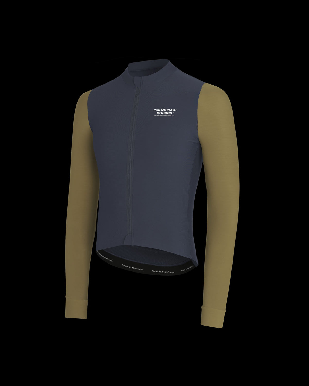 PAS NORMAL STUDIOS Men Mechanism Long Sleeve Jersey - Dusty Navy / Brown Olive