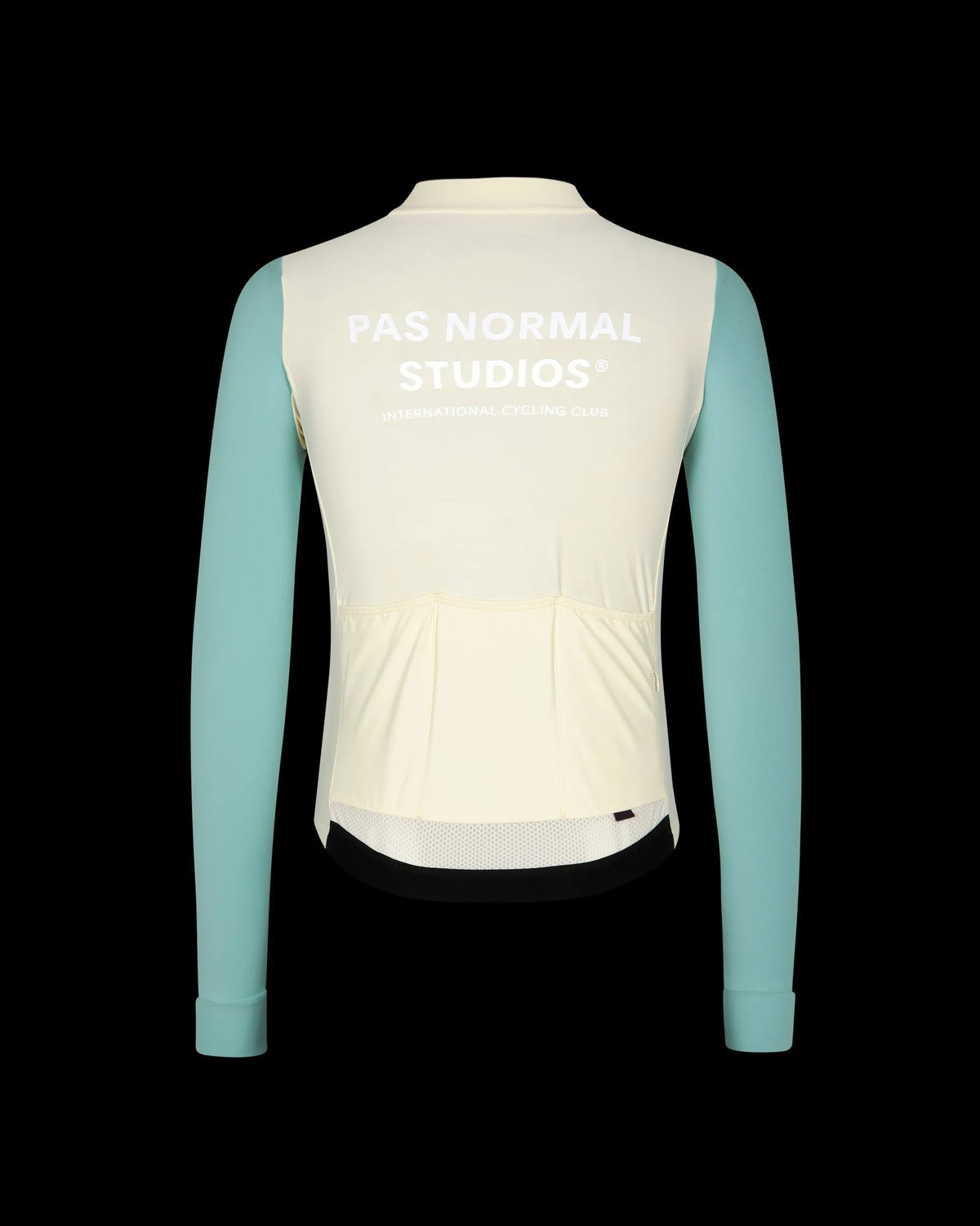 PAS NORMAL STUDIOS Men Mechanism Long Sleeve Jersey - Off-White / Light Teal