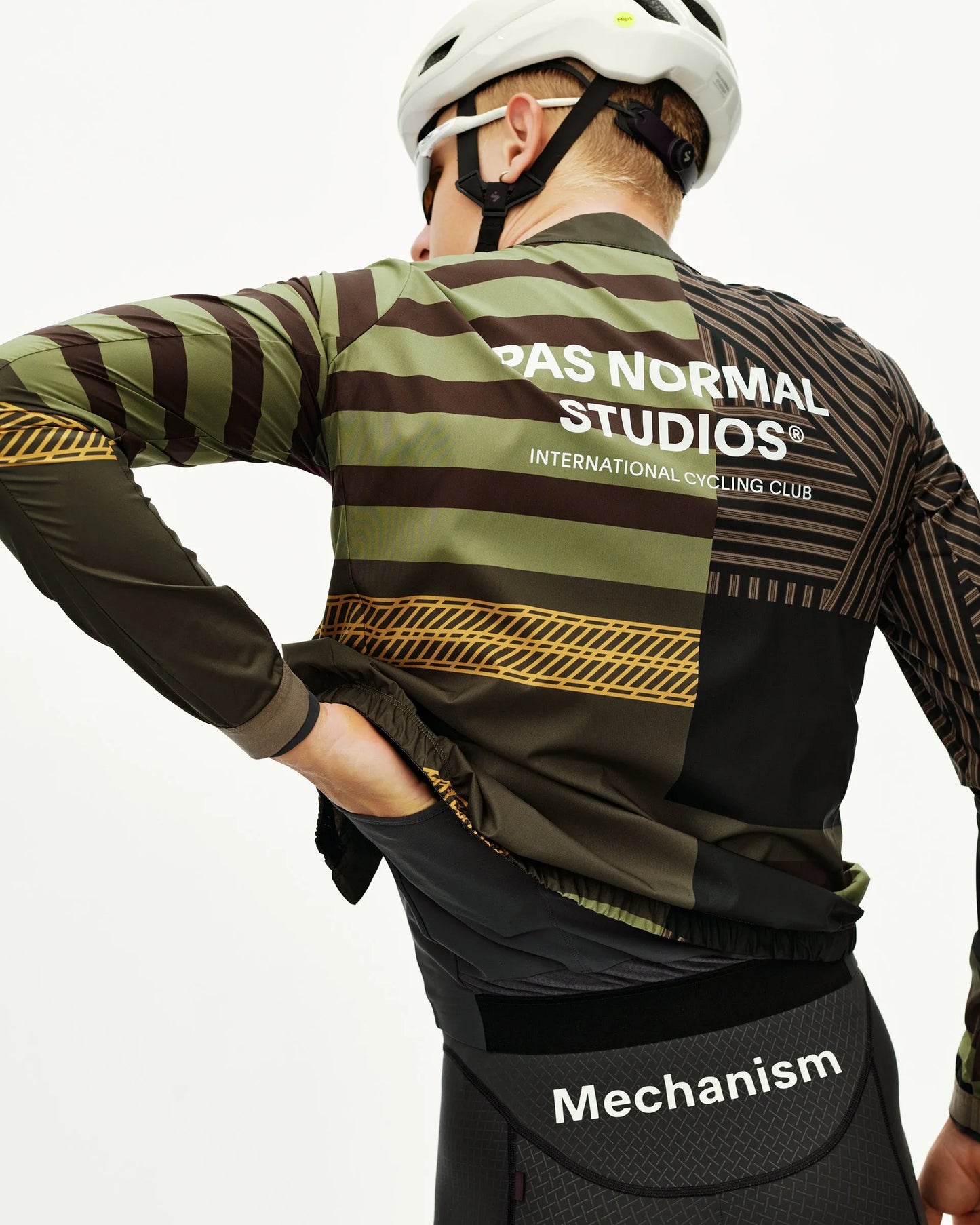 PAS NORMAL STUDIOS Men Mechanism Stow Away Jacket - AOP International Green