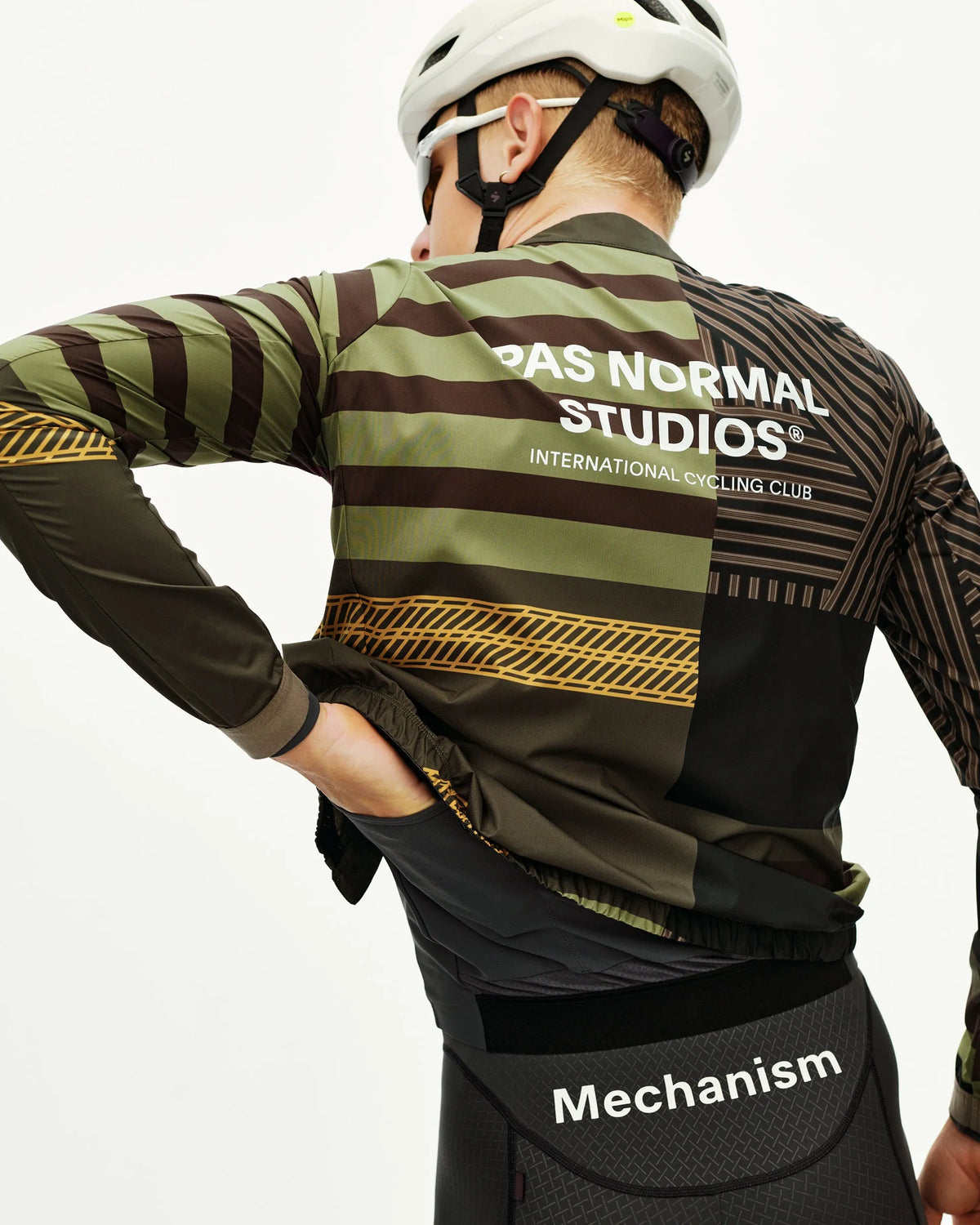 PAS NORMAL STUDIOS Men Mechanism Stow Away Jacket - AOP International Green