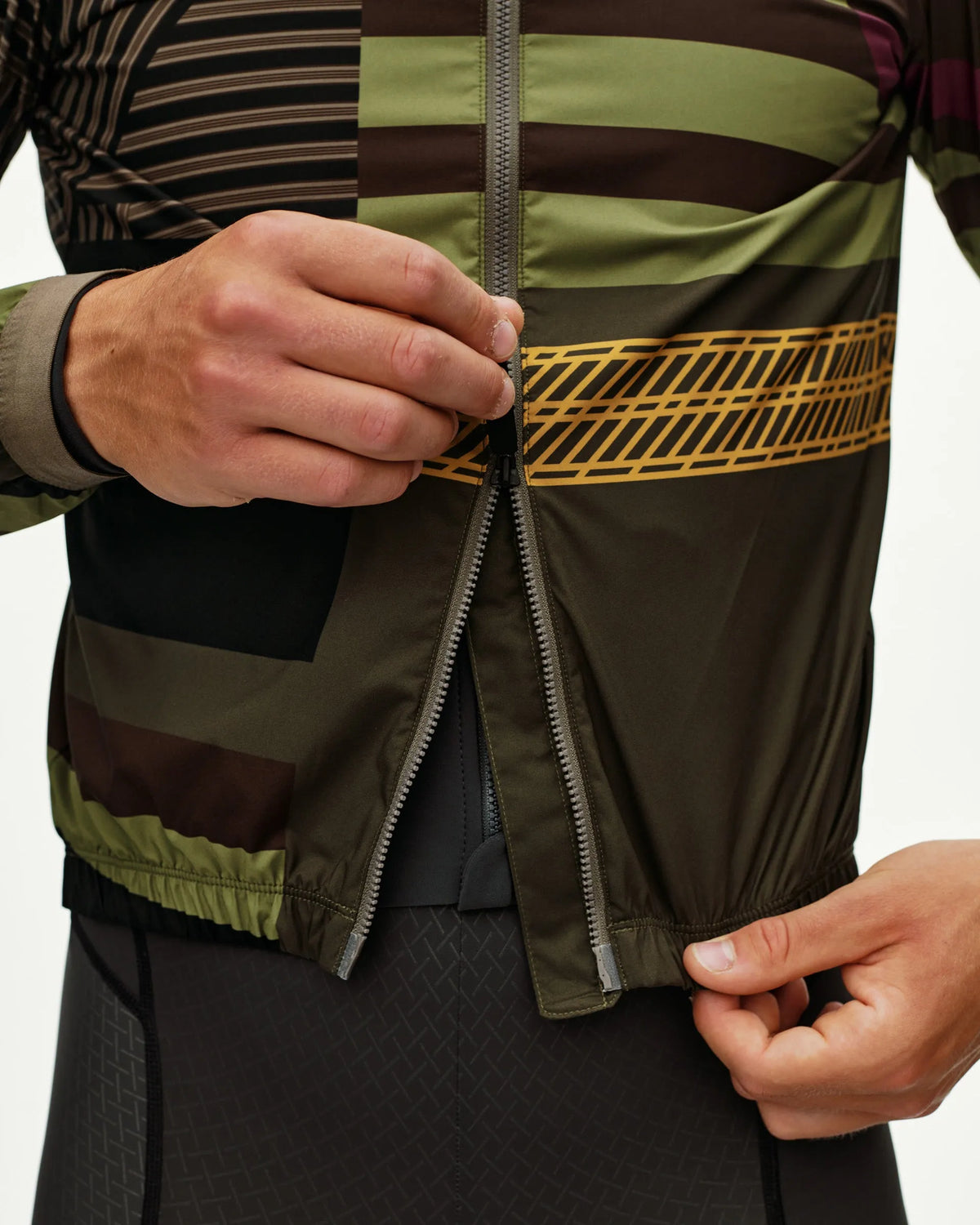 PAS NORMAL STUDIOS Men Mechanism Stow Away Jacket - AOP International Green