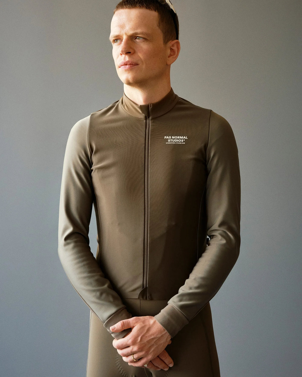 PAS NORMAL STUDIOS Men Mechanism Thermal Long Sleeve Jersey - Earth / Dark Stone
