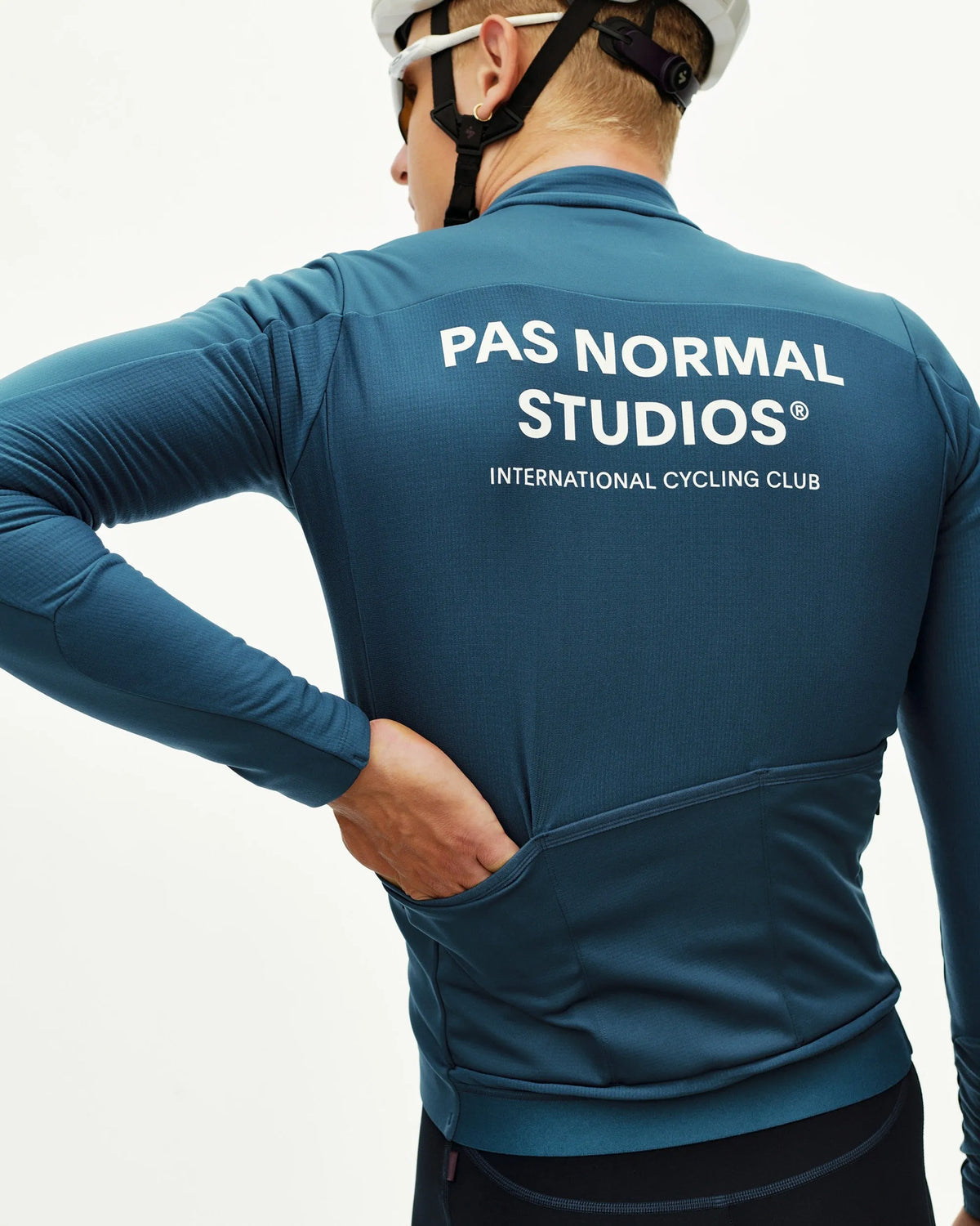 PAS NORMAL STUDIOS Men Mechanism Thermal Long Sleeve Jersey 2.0 - Denim Blue