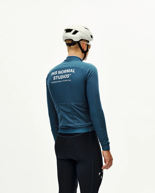 PAS NORMAL STUDIOS Men Mechanism Thermal Long Sleeve Jersey 2.0 - Denim Blue