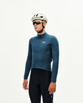 PAS NORMAL STUDIOS Men Mechanism Thermal Long Sleeve Jersey 2.0 - Denim Blue