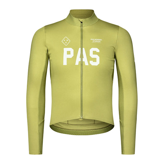 PAS NORMAL STUDIOS Men PAS Mechanism Thermal Long Sleeve Jersey 2.0 - Dark Lime