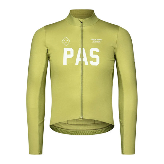 PAS NORMAL STUDIOS Men PAS Mechanism Thermal Long Sleeve Jersey 2.0 - Dark Lime