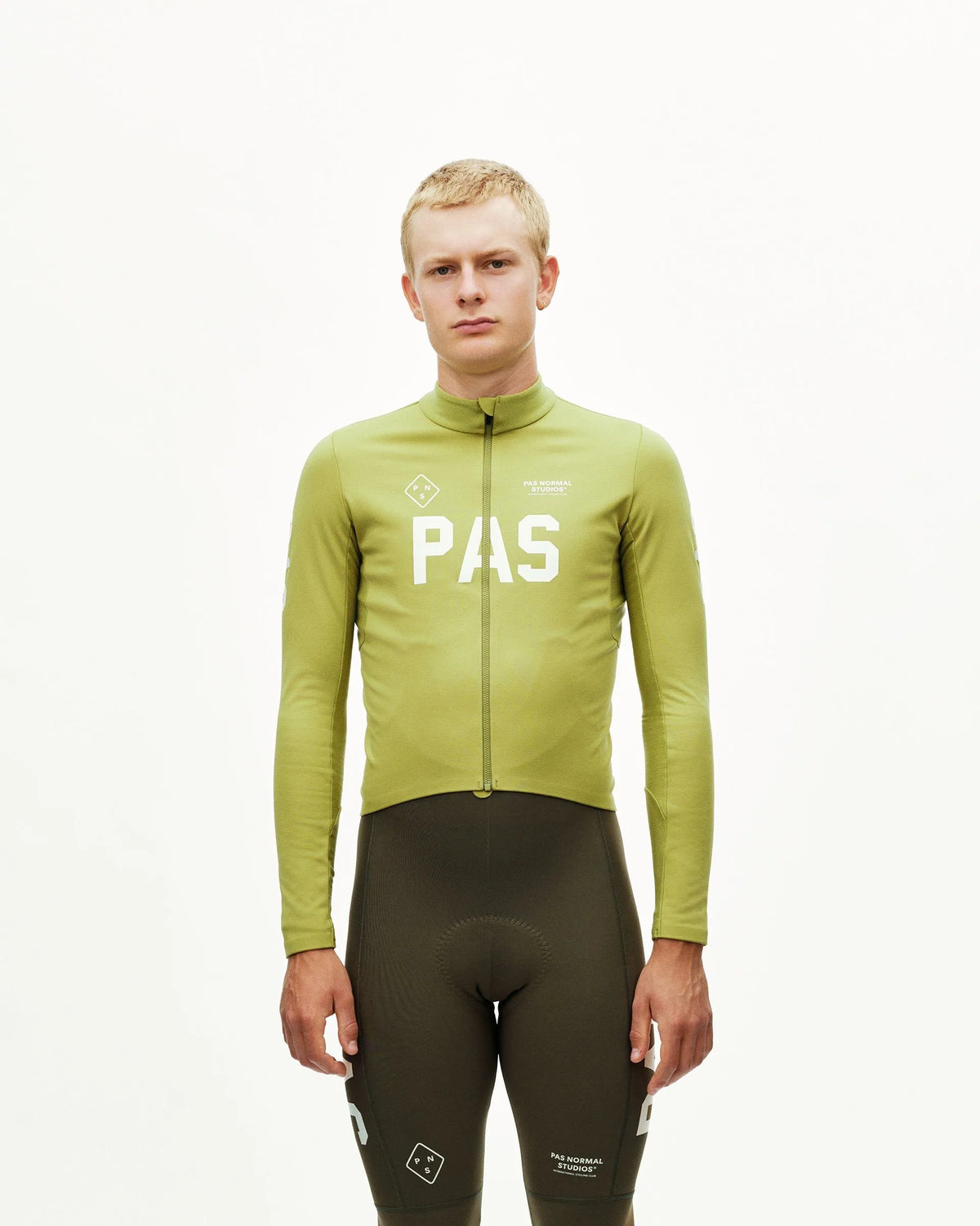 PAS NORMAL STUDIOS Men PAS Mechanism Thermal Long Sleeve Jersey 2.0 - Dark Lime