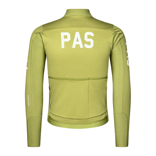 PAS NORMAL STUDIOS Men PAS Mechanism Thermal Long Sleeve Jersey 2.0 - Dark Lime
