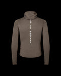 PAS NORMAL STUDIOS Men Thermal Hooded Windproof Baselayer - Dark Coffee