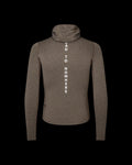 PAS NORMAL STUDIOS Men Thermal Hooded Windproof Baselayer - Dark Coffee