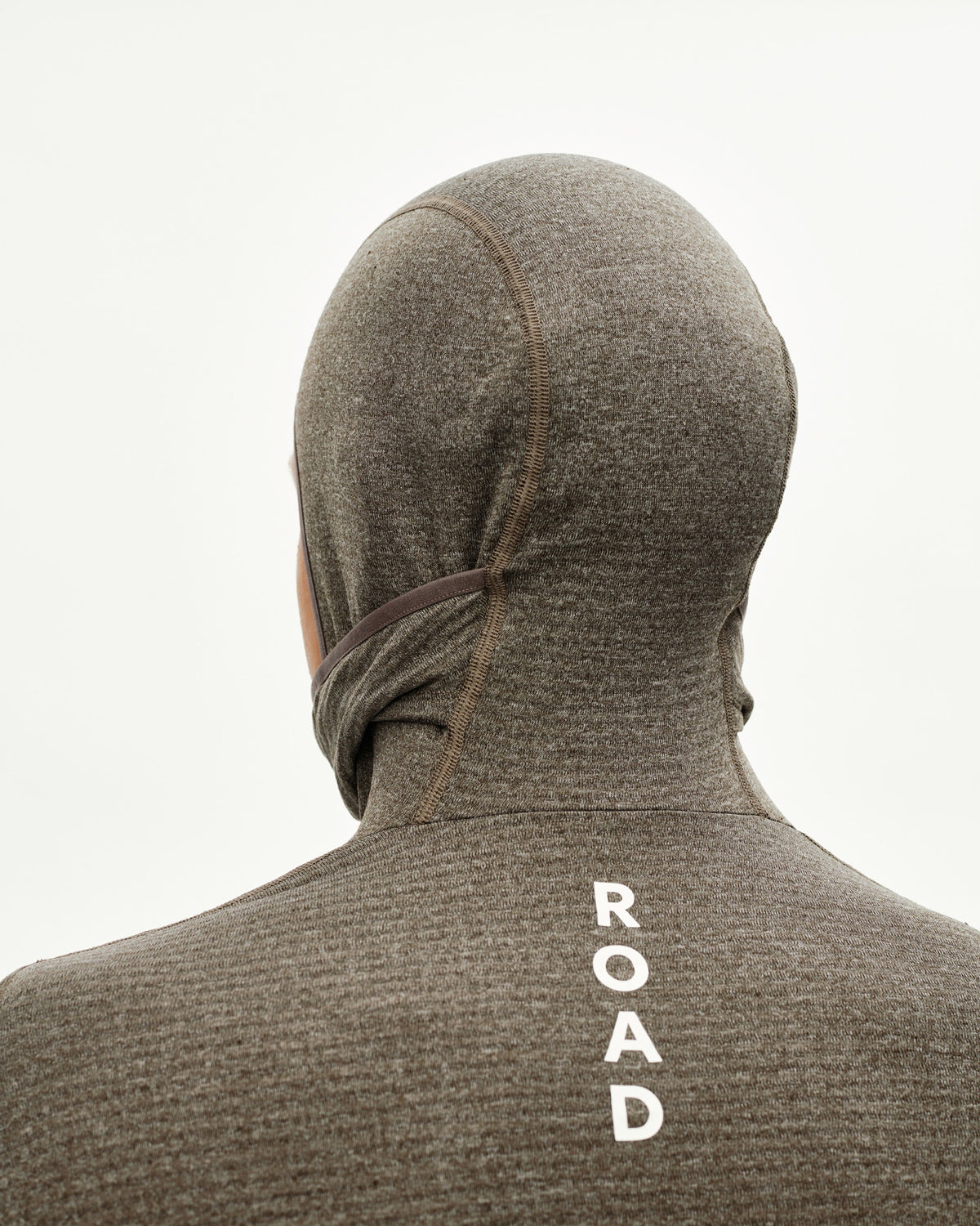 PAS NORMAL STUDIOS Men Thermal Hooded Windproof Baselayer - Dark Coffee