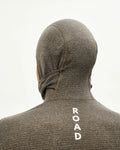PAS NORMAL STUDIOS Men Thermal Hooded Windproof Baselayer - Dark Coffee