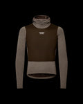 PAS NORMAL STUDIOS Men Thermal Hooded Windproof Baselayer - Dark Coffee