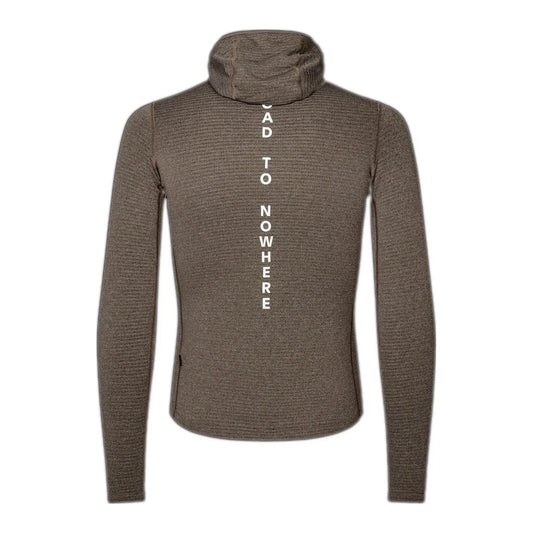 PAS NORMAL STUDIOS Men Thermal Hooded Windproof Baselayer - Dark Coffee