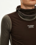 PAS NORMAL STUDIOS Men Thermal Hooded Windproof Baselayer - Dark Coffee