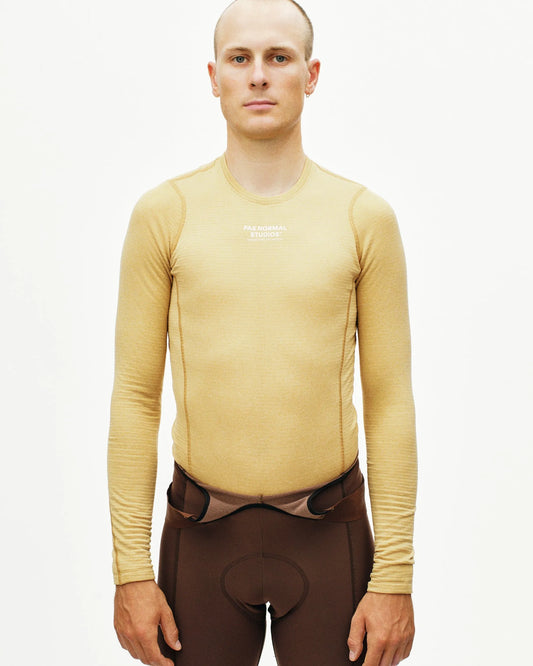 PAS NORMAL STUDIOS Men Thermal Long Sleeve Base Layer - Camel