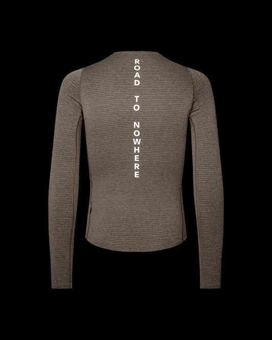 PAS NORMAL STUDIOS Men Thermal Long Sleeve Baselayer - Dark Coffee