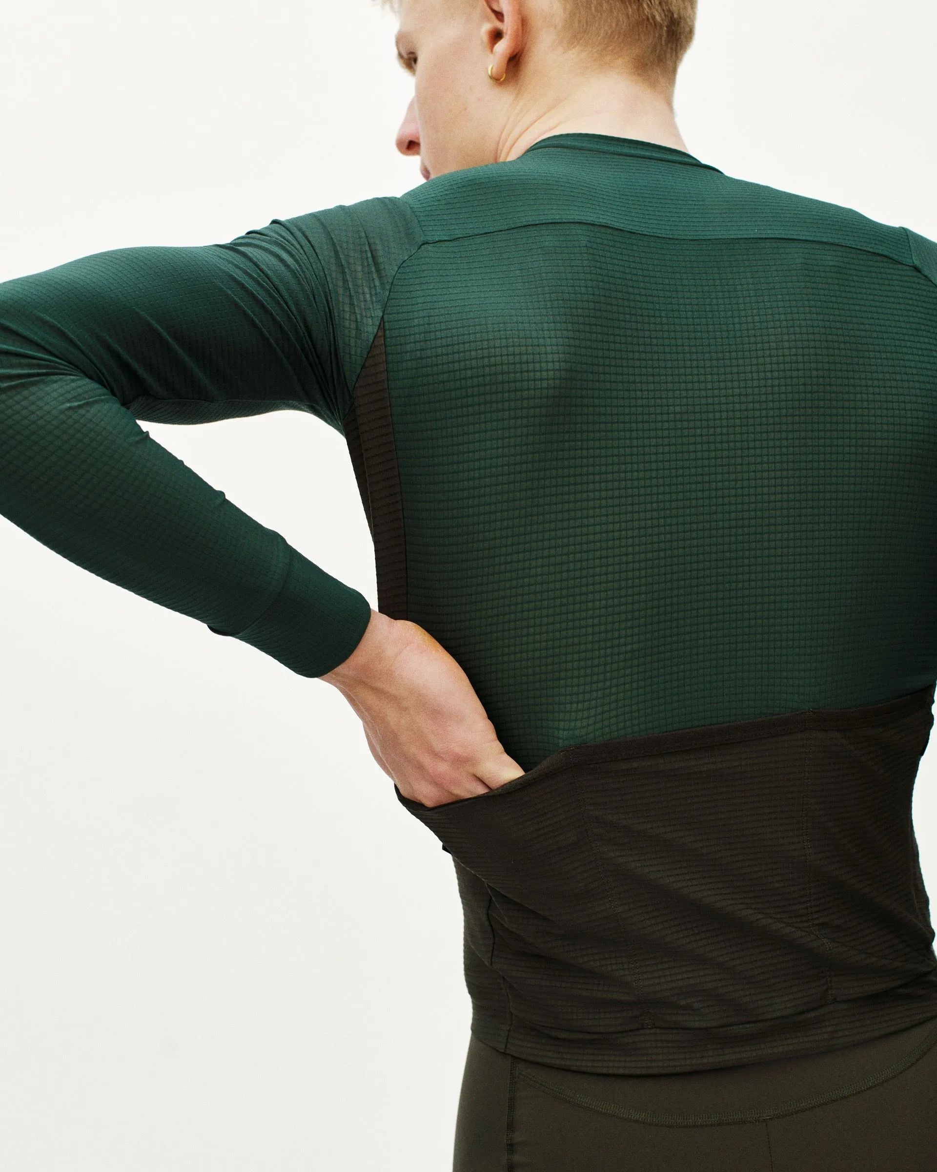 PAS NORMAL STUDIOS Men's Mechanism Pro Long Sleeve Jersey - Petroleum / Dark Olive