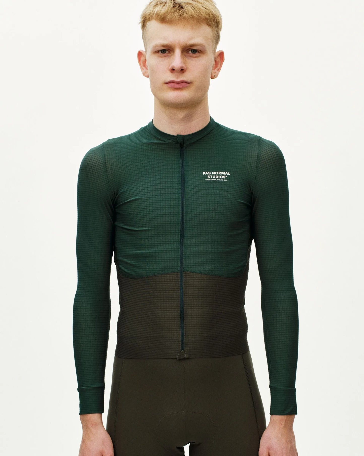 PAS NORMAL STUDIOS Men's Mechanism Pro Long Sleeve Jersey - Petroleum / Dark Olive