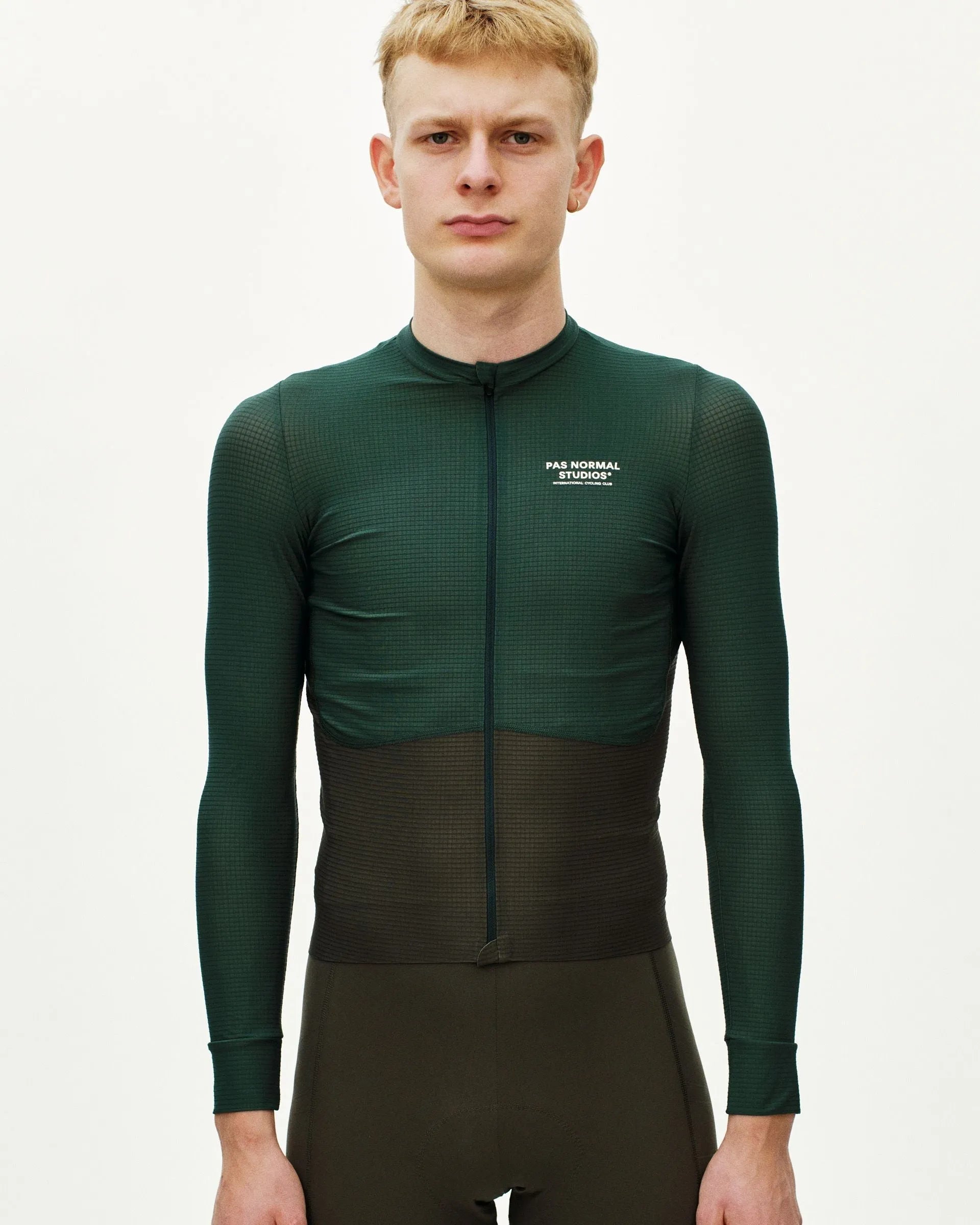 PAS NORMAL STUDIOS Men's Mechanism Pro Long Sleeve Jersey - Petroleum / Dark Olive