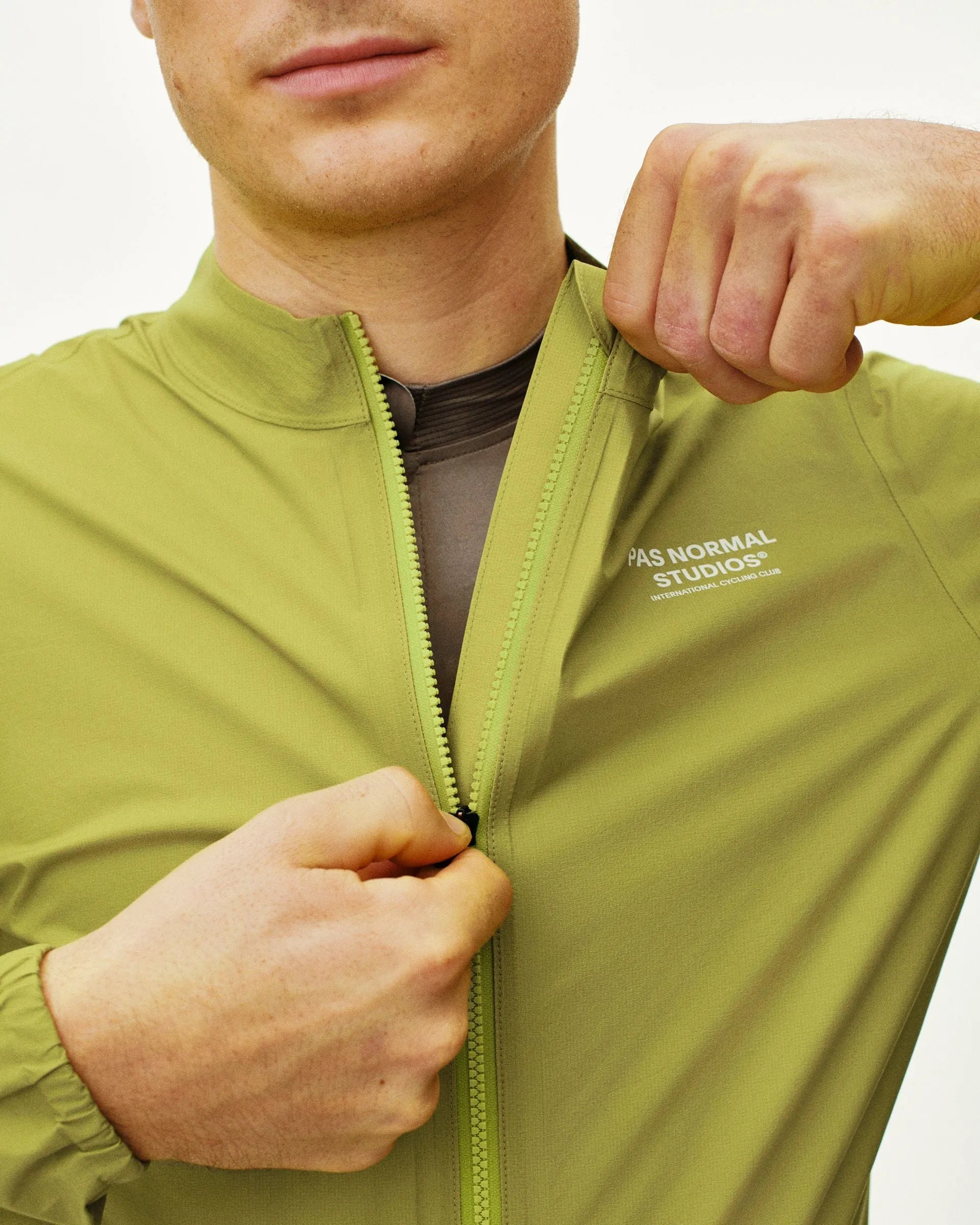 PAS NORMAL STUDIOS Men's Mechanism Rain Jacket - Moss Green