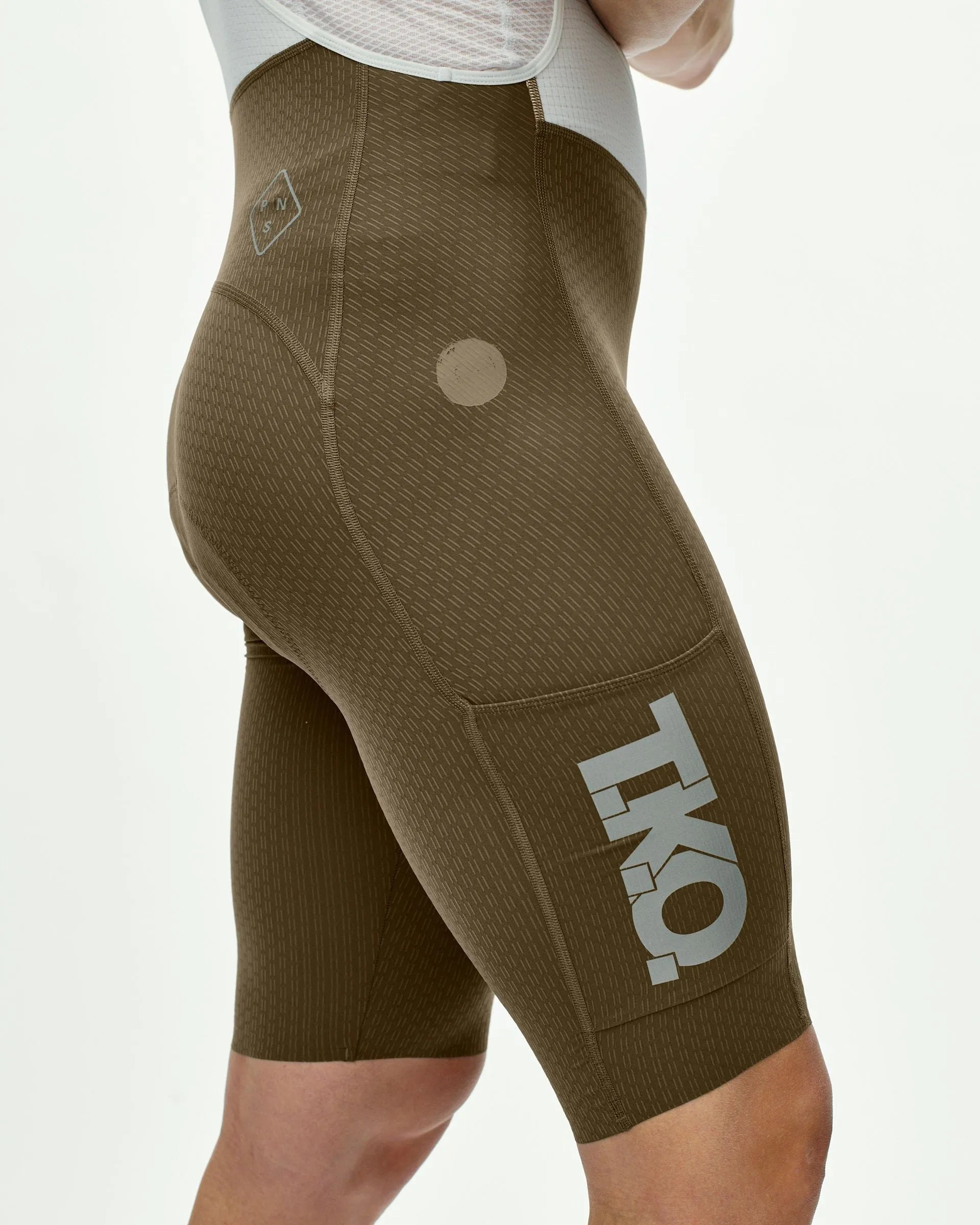 PAS NORMAL STUDIOS Men's T.K.O. Essential Light Cargo Bibs - Dark Stone