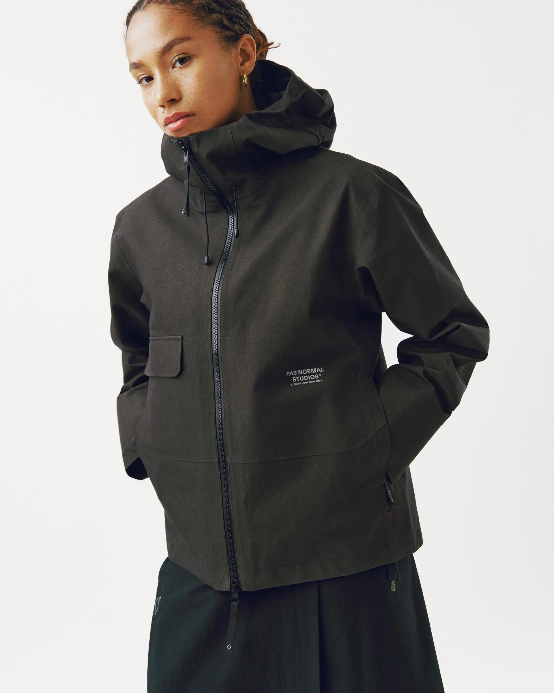 PAS NORMAL STUDIOS Off Race 3L Cotton Shell Jacket - Dark Olive