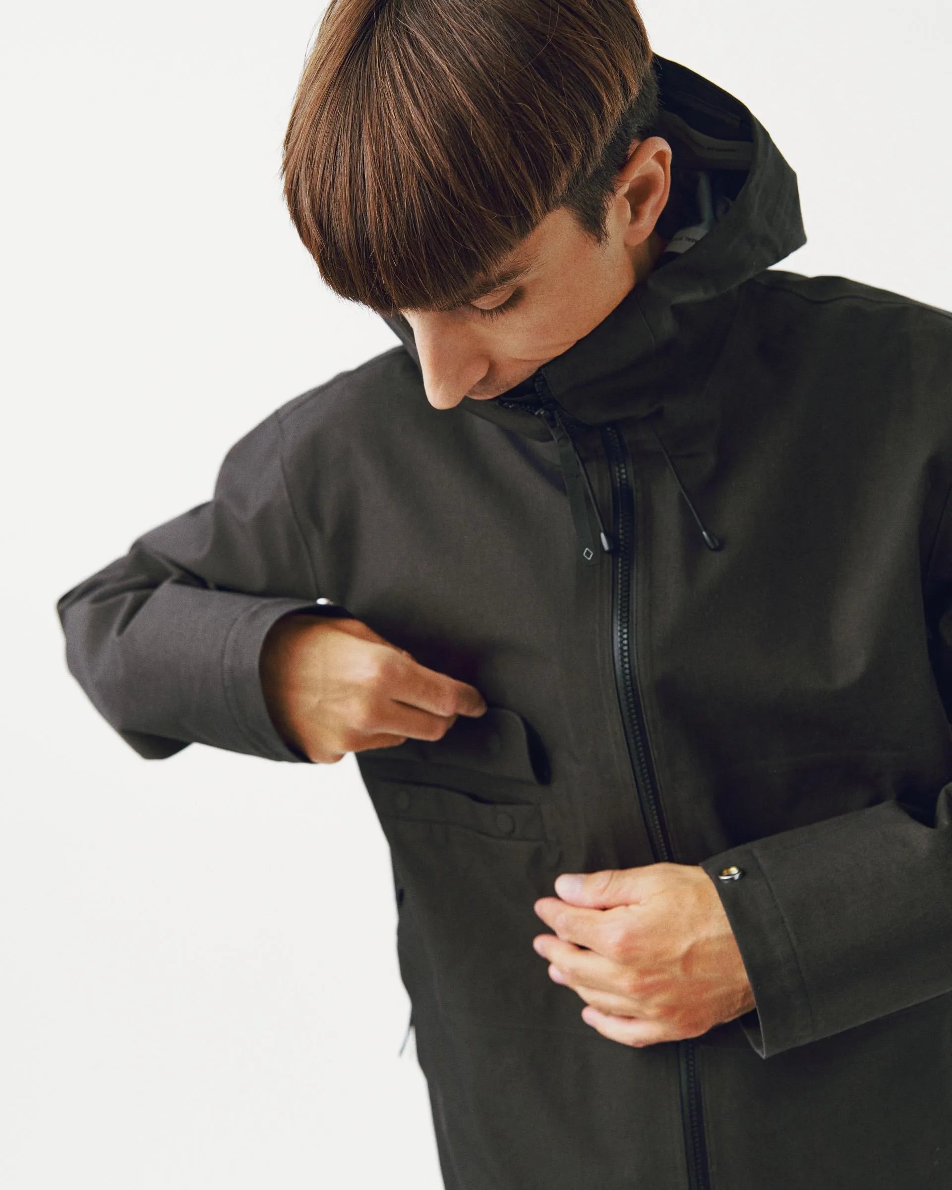 PAS NORMAL STUDIOS Off Race 3L Cotton Shell Jacket - Dark Olive