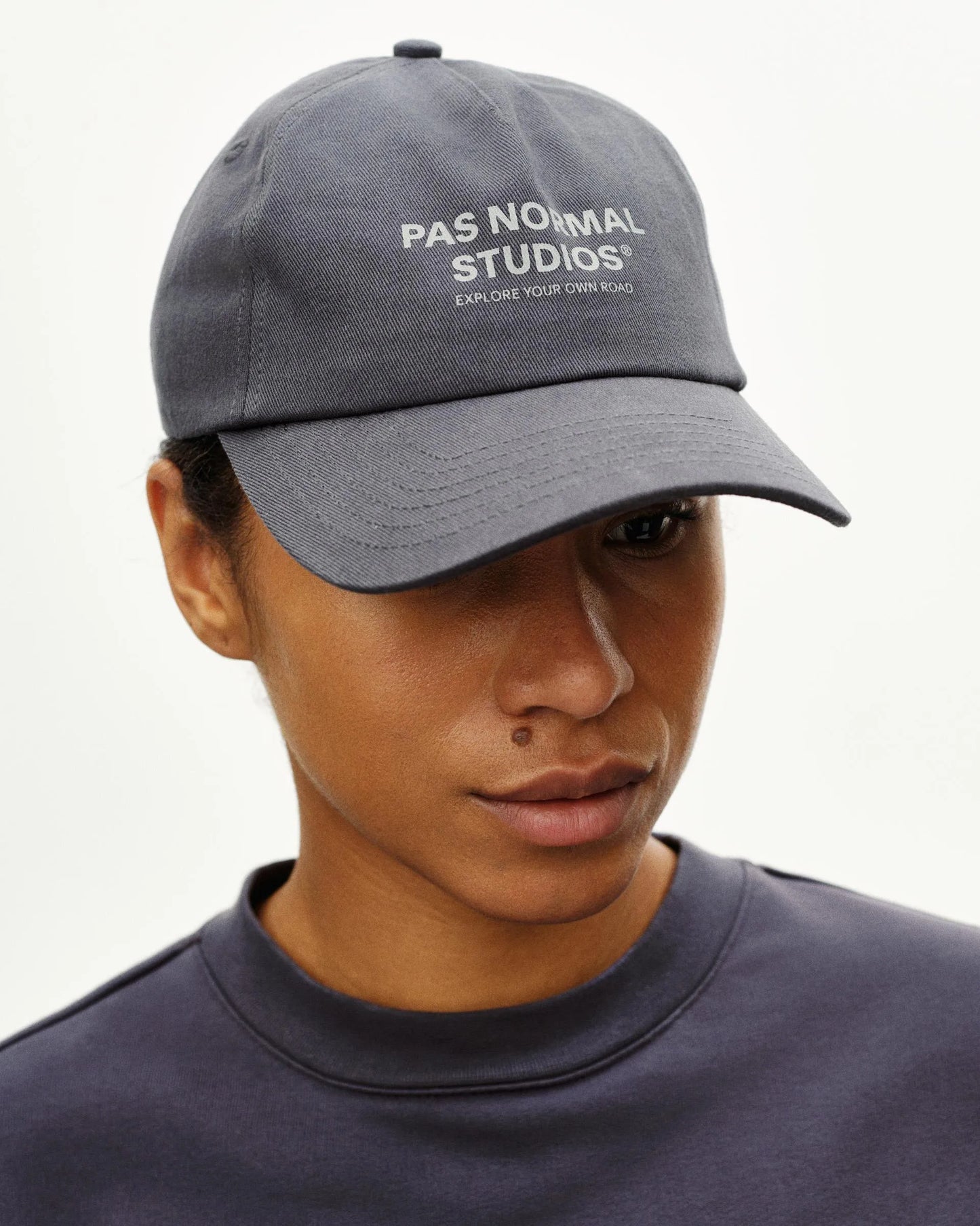 PAS NORMAL STUDIOS Off Race Cotton Cap - Dark Navy