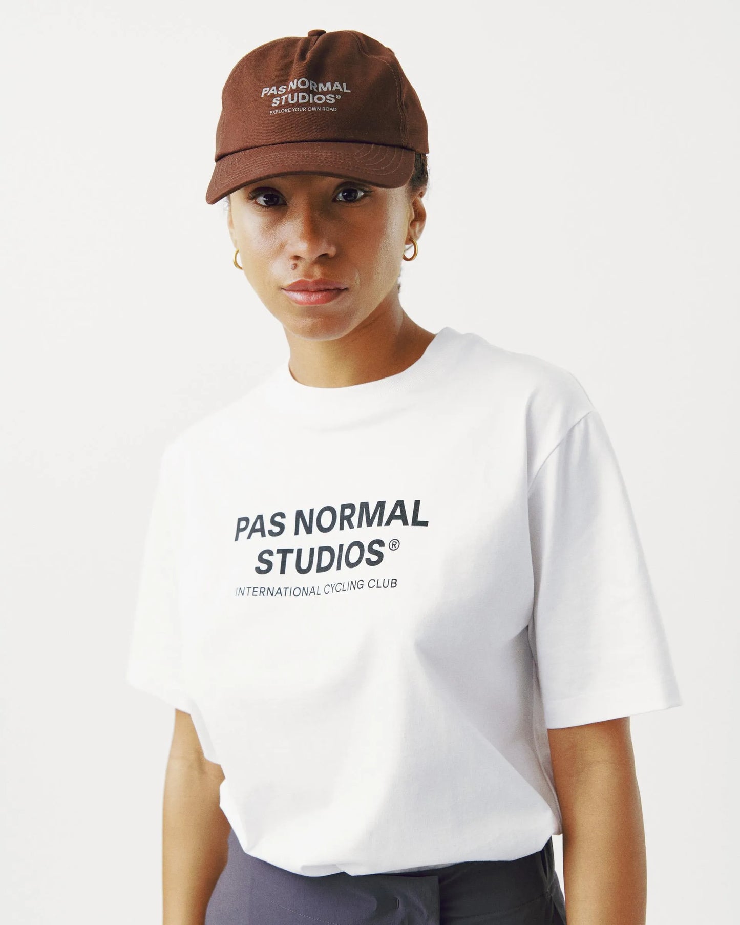 PAS NORMAL STUDIOS Off Race Cotton Cap - Light Brown