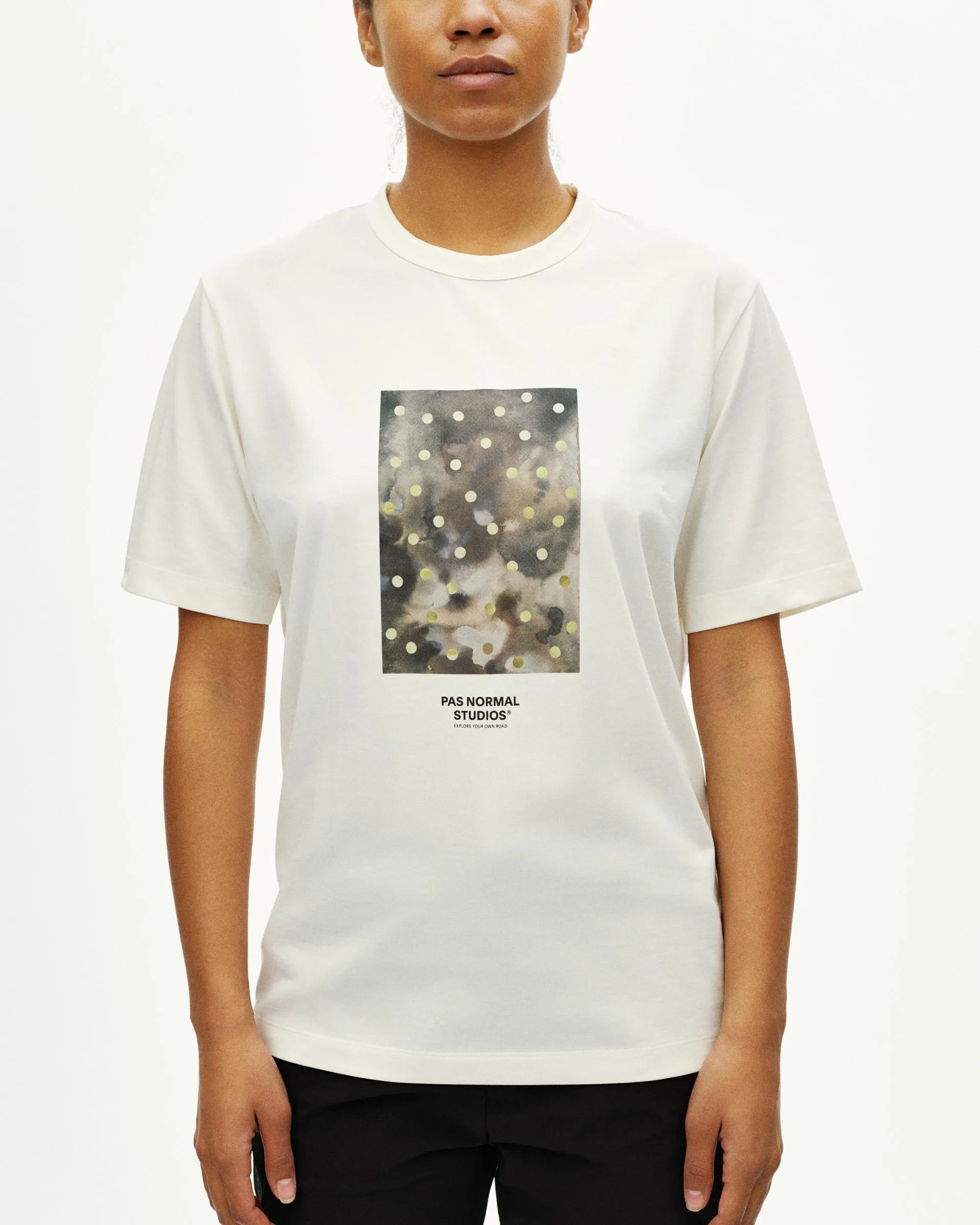 PAS NORMAL STUDIOS Off Race Cotton Tech Graphic Tshirt - Off White