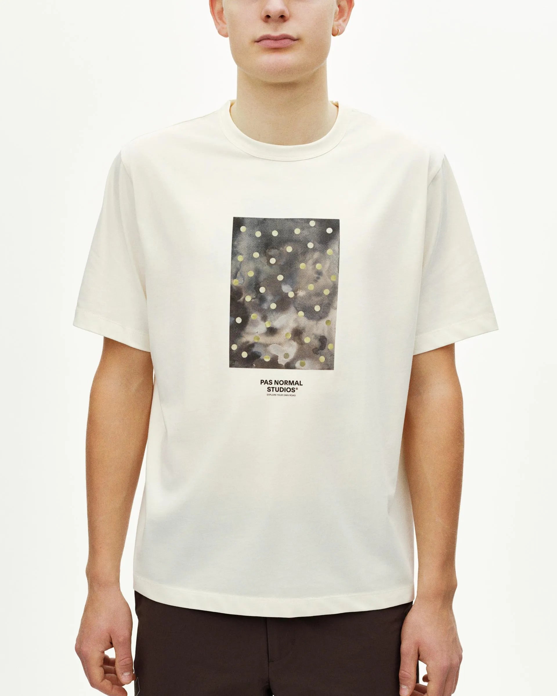 PAS NORMAL STUDIOS Off Race Cotton Tech Graphic Tshirt - Off White