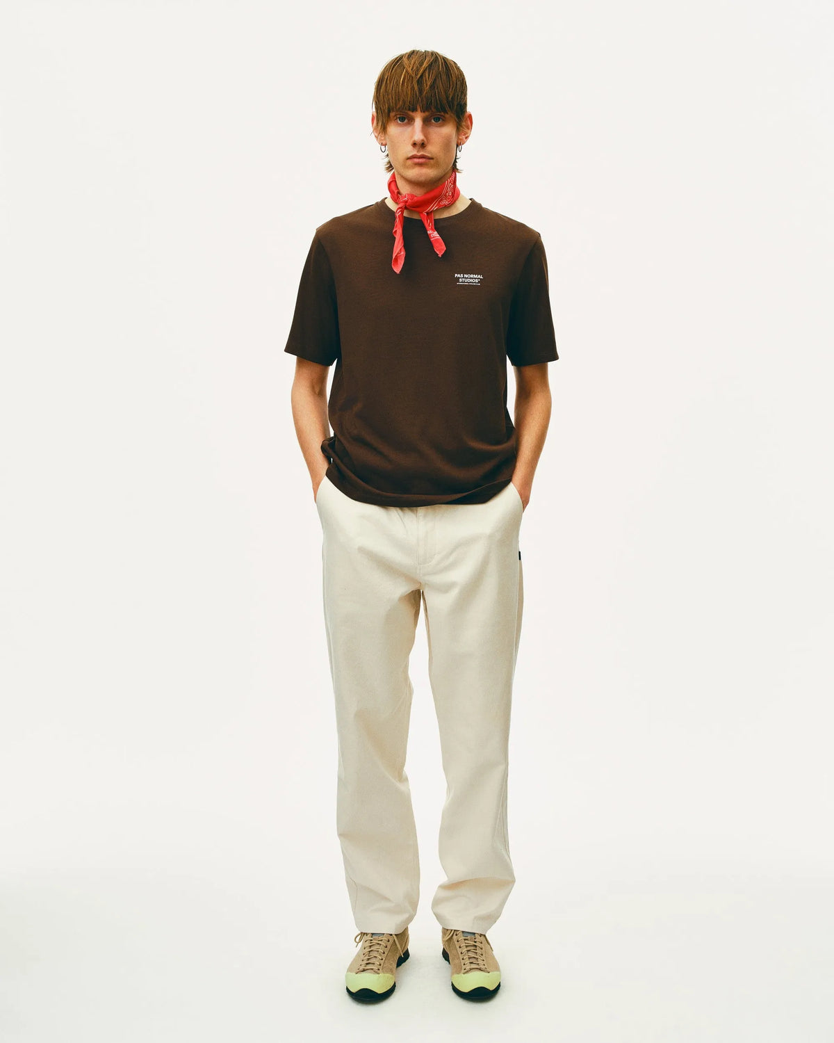 PAS NORMAL STUDIOS Off-Race Cotton Twill Pants - Limestone