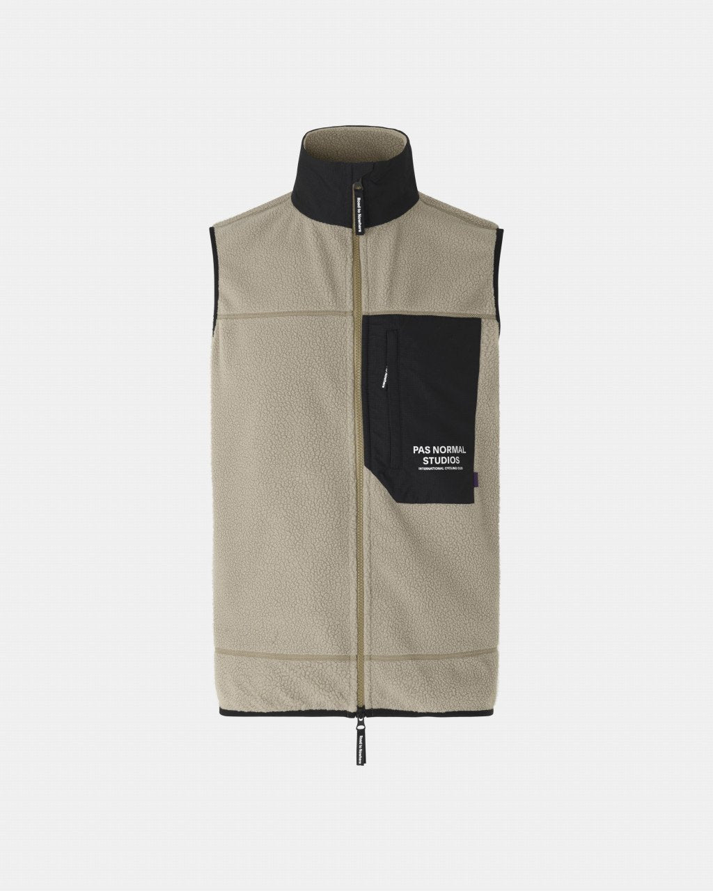 PAS NORMAL STUDIOS Off-Race Fleece Vest - Beige
