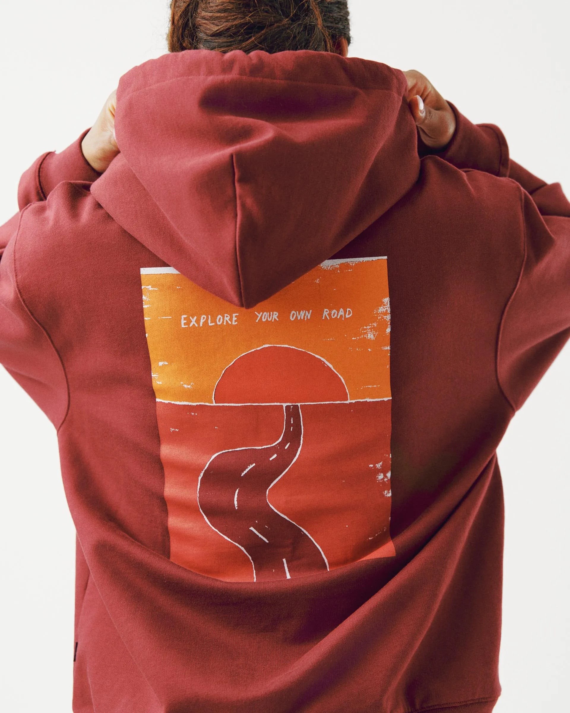 PAS NORMAL STUDIOS Off Race Graphic Hoodie - Maroon