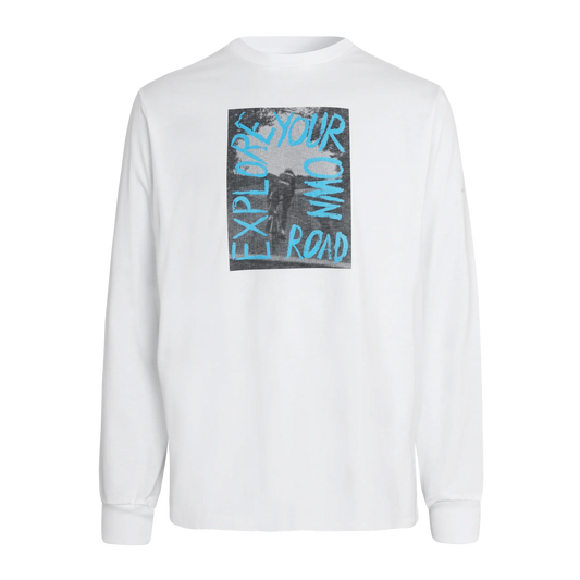 PAS NORMAL STUDIOS Off Race Graphic LS TShirt - White