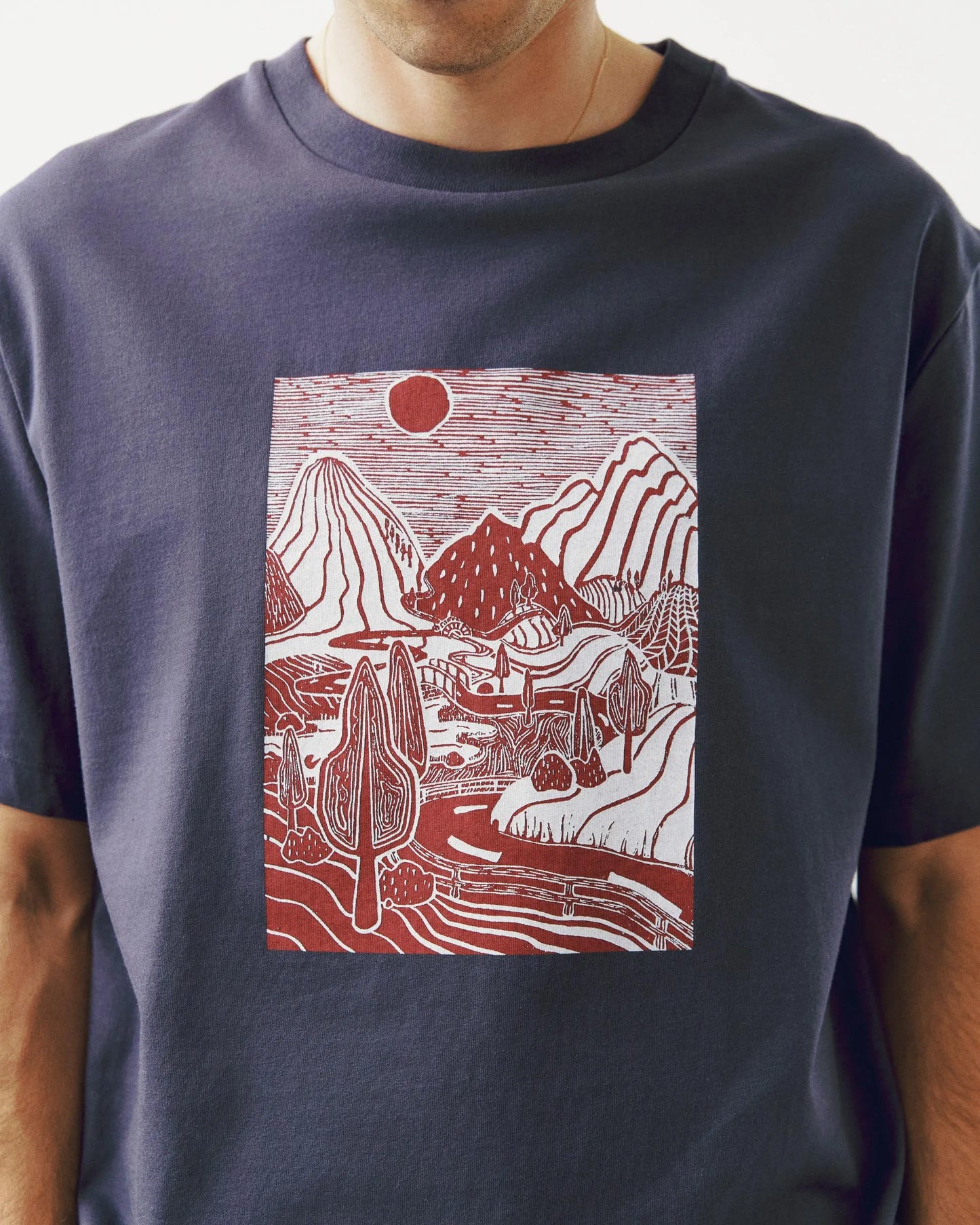 PAS NORMAL STUDIOS Off Race Graphic TShirt - Maroon