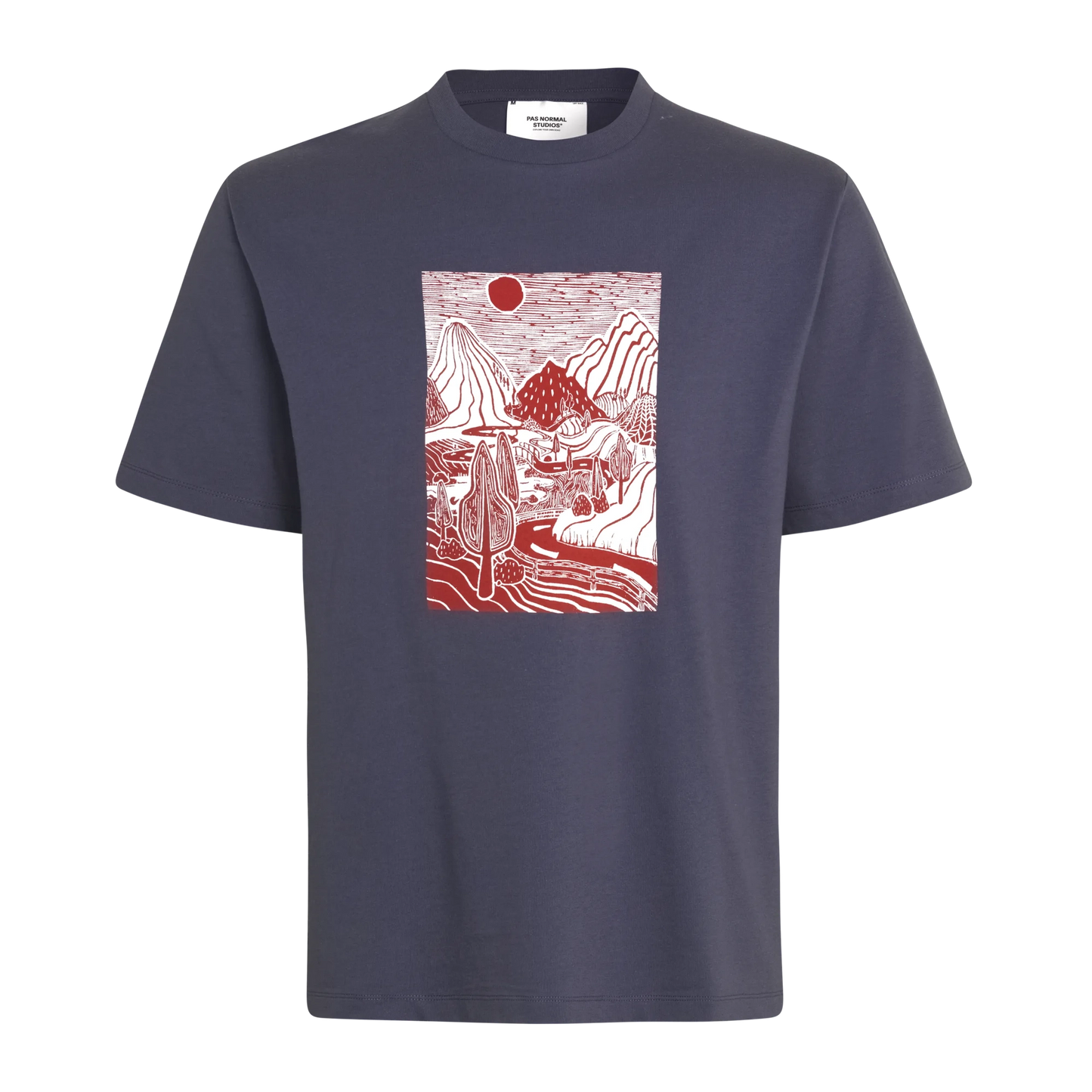 PAS NORMAL STUDIOS Off Race Graphic TShirt - Maroon