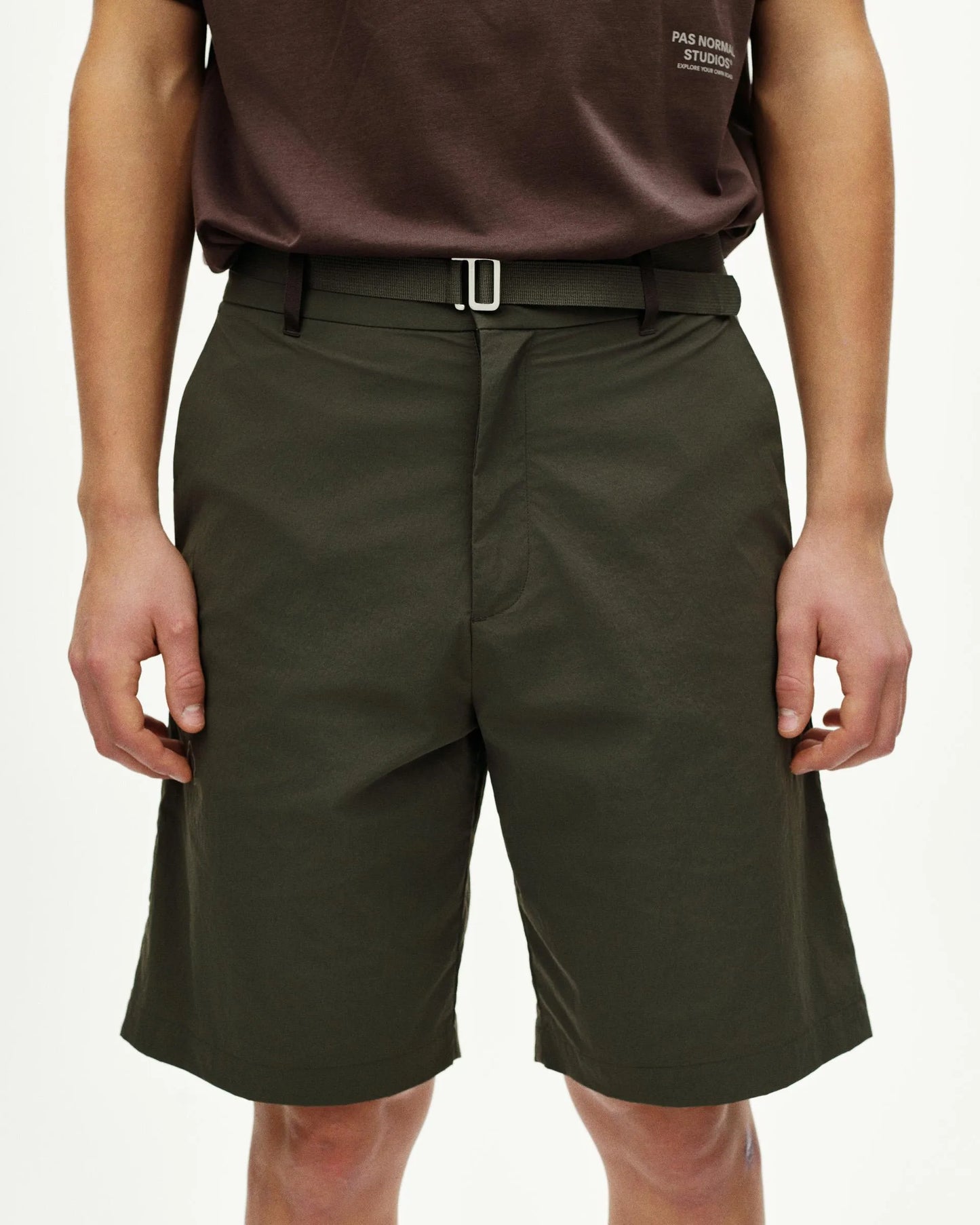 PAS NORMAL STUDIOS Off Race Light Tech Shorts - Dark Grey