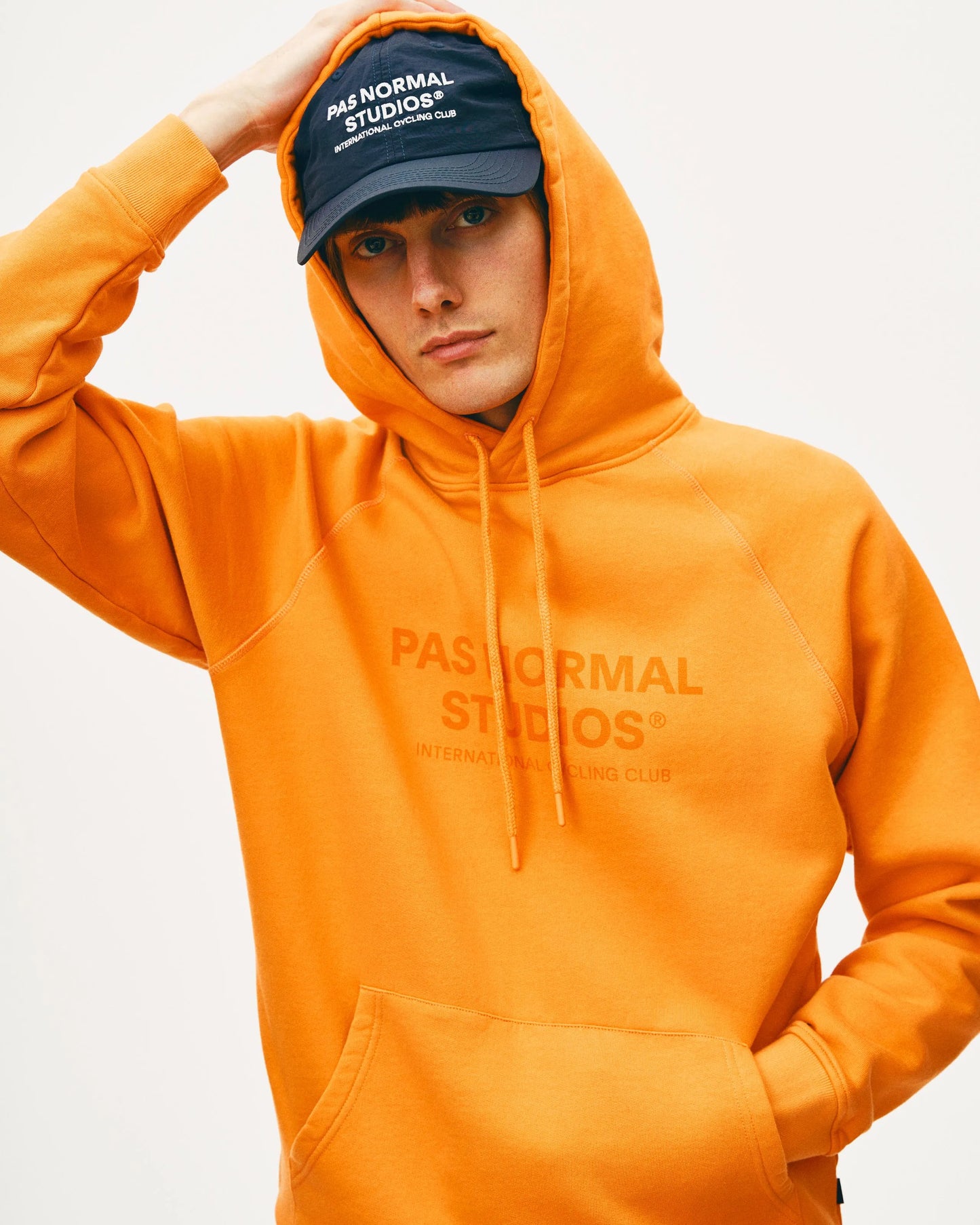 PAS NORMAL STUDIOS Off Race Logo Hoodie - Dusty Orange