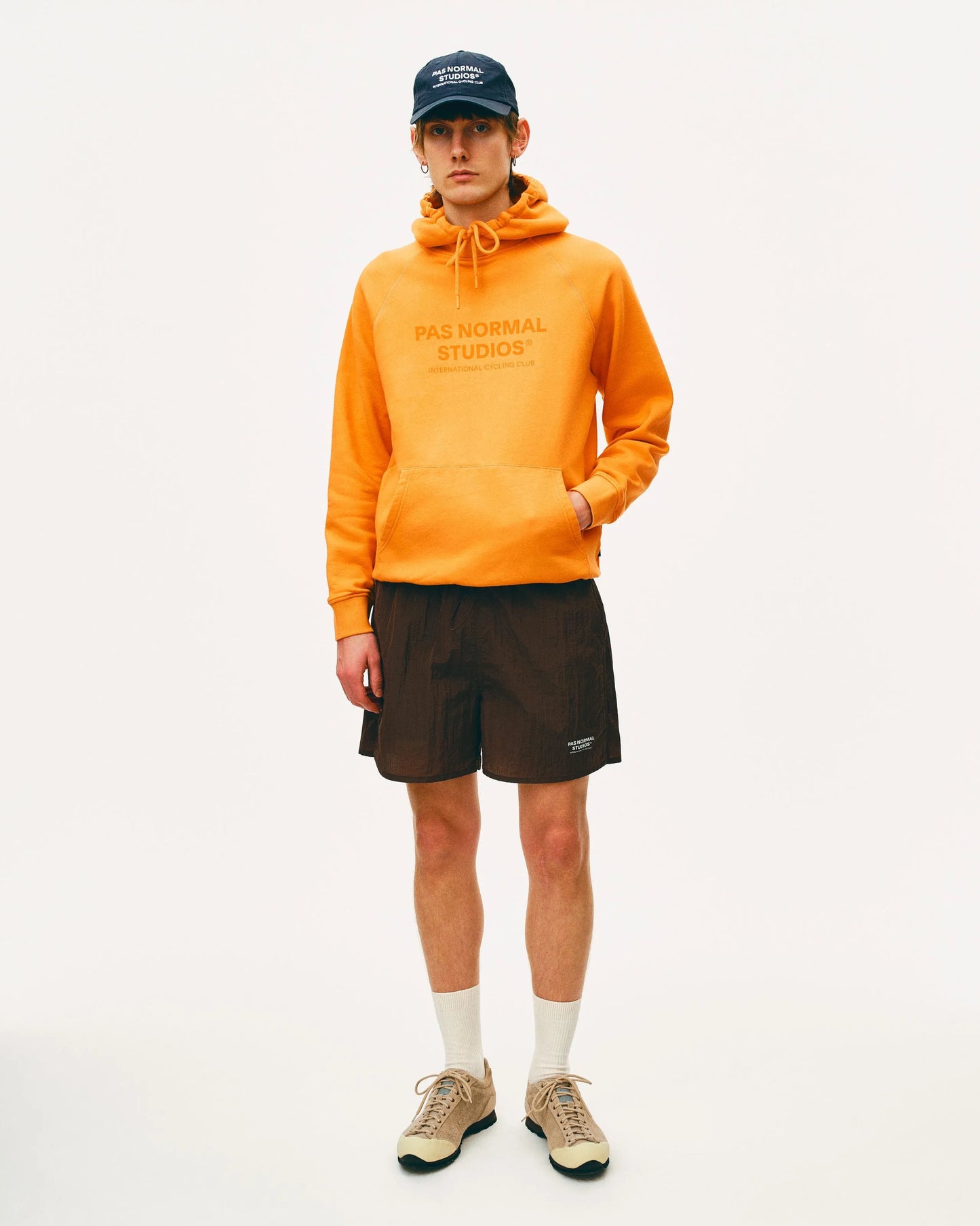 PAS NORMAL STUDIOS Off Race Logo Hoodie - Dusty Orange