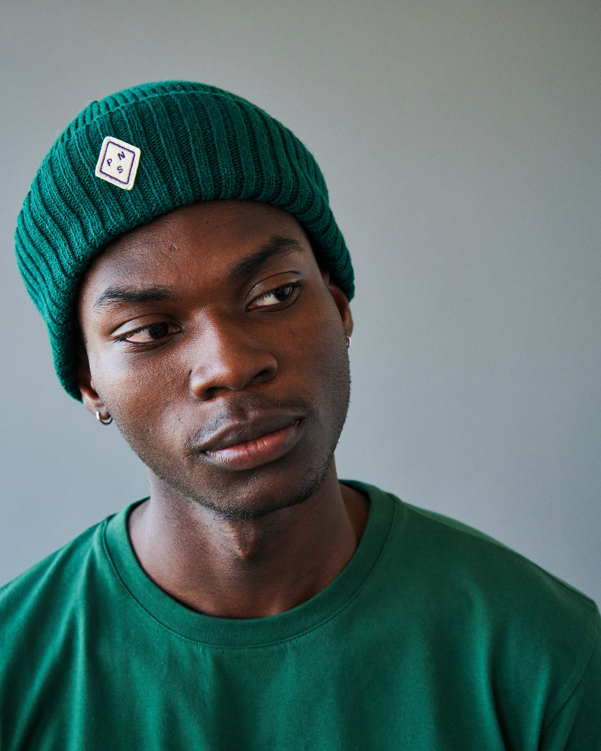 PAS NORMAL STUDIOS Off-Race Patch Beanie - Pine Green