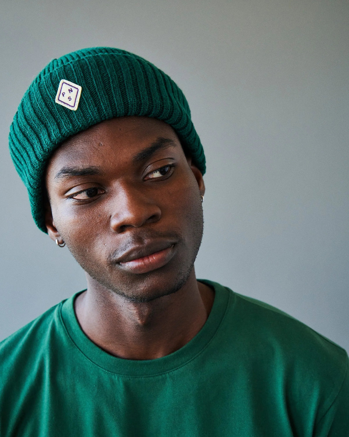 PAS NORMAL STUDIOS Off-Race Patch Beanie - Pine Green
