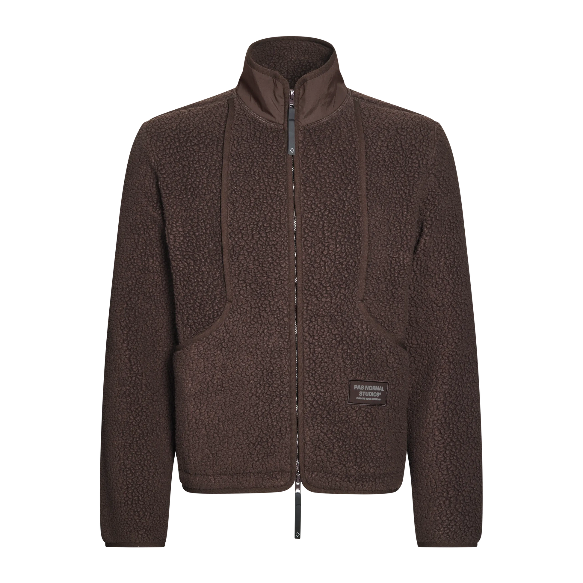 PAS NORMAL STUDIOS Off Race Pile Fleece Jacket - Light Brown