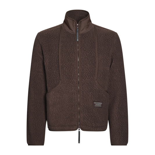 PAS NORMAL STUDIOS Off Race Pile Fleece Jacket - Light Brown