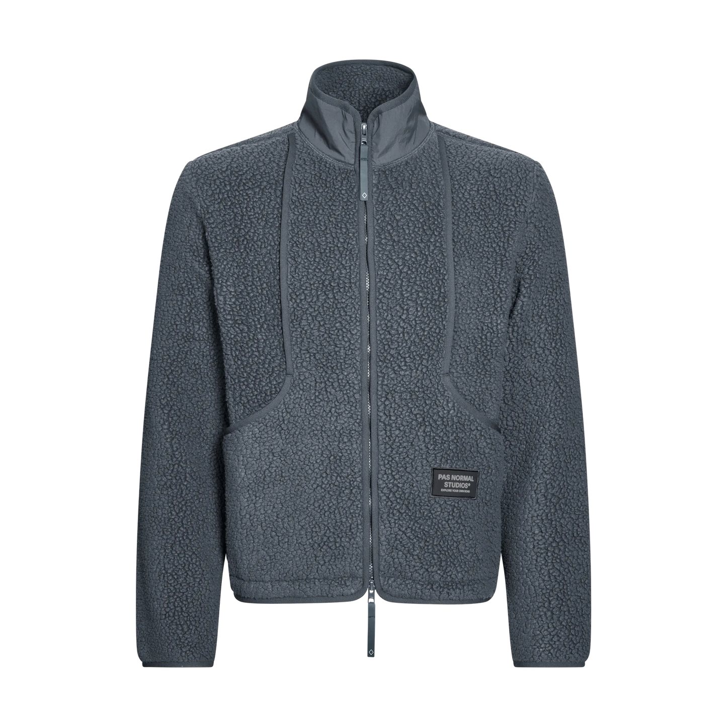 PAS NORMAL STUDIOS Off Race Pile Fleece Jacket - Steel