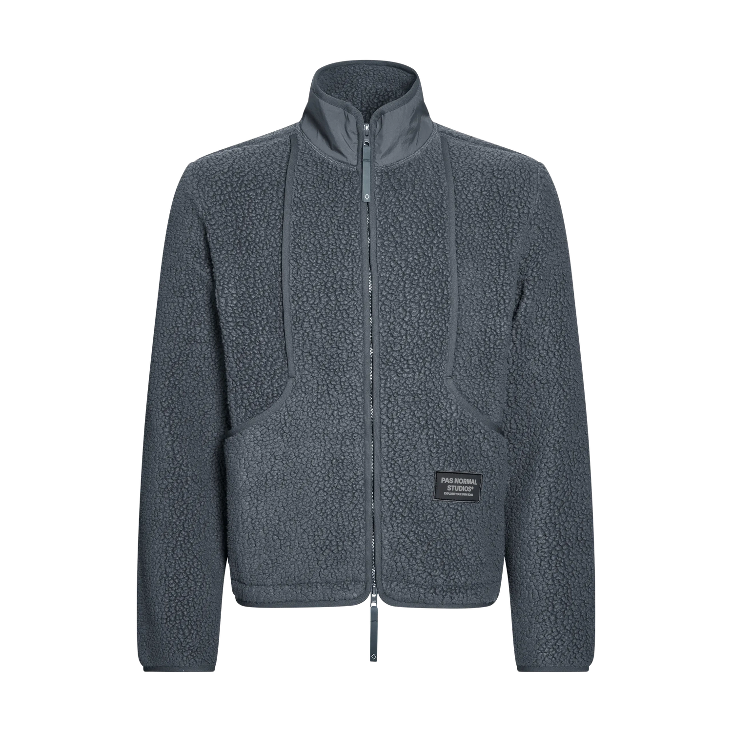 PAS NORMAL STUDIOS Off Race Pile Fleece Jacket - Steel