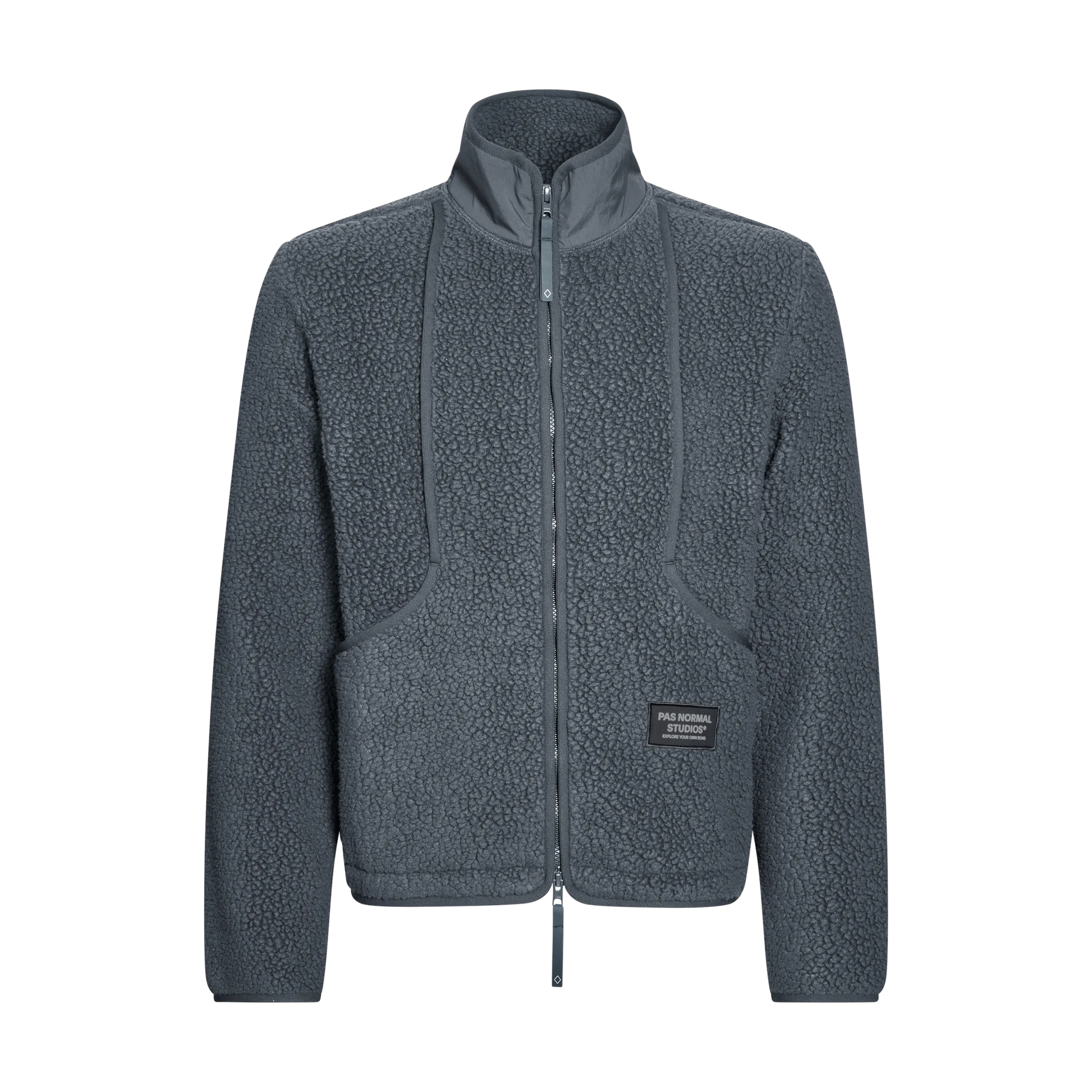 PAS NORMAL STUDIOS Off Race Pile Fleece Jacket - Steel